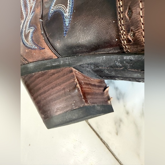 Ariat Heritage Western X Toe Country Western Leather Cowboy Boots Women’s 7B - Picture 8 of 13